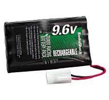 Rsk RC 9.6 volt Rechargeable Battery Pack, 9.6v Tamiya Connector. Compatible with many Tyco, Nikko, RadioShack Radio Controlled Cars & Trucks