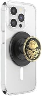 PopSockets Japan - PopSockets Japan PopGrip MagSafe Rose Noire - Wireless Charging Compatible Smartphone Grip & Stand