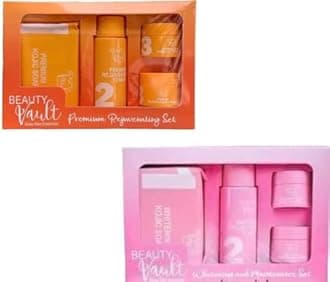 Beauty Vault Premium Rejuvenating Set and Maintenance Set Bundle
