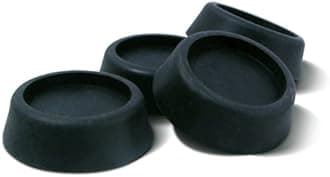 Ideaworks JB6368 Washing Machine Anti-Vibration Pads, 1-pack, Black, 4 Count