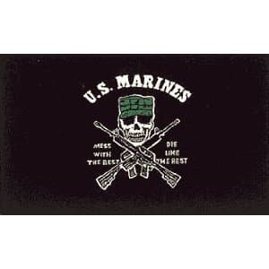 U.S. Marines Flag 3ft x 5ft - Mess with the Best, Die Like the Rest