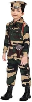 Chandrika Kids indian Army jungle print Costume Dress For Boys (1-2 YEARS)