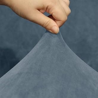 ZHUIYUAN Velvet Office Chair Slipcover with Arms,Cover Chair For Vanity,Modern Office Computer Chair Protector,Stretch Wingback Dining Chair Cover Protector for Home Kitchen Living Room