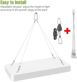 500W Full Spectrum LED Plants Growth Lights UV IR Indoor Seeds Fill Lamps Veg/Bloom Modes Dimmable Greenhouse Tent Hydroponic Lighting 100-277V for Gardening Succulent Cactus Bonsai wtih Hook US Plug