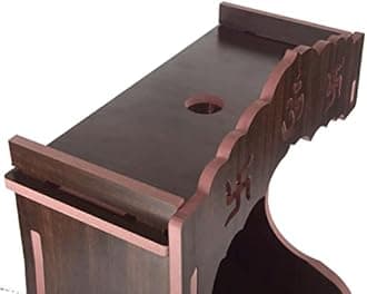 nexat MDF Wooden Temple with Door Design | Compact Mandir for Worship & Home Decoration (392)