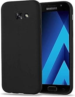 FirstChoice Shockproof Silicone TPU Anti Slip Scratch Resistant Back Case Cover for Samsung Galaxy A7 2017 - Black