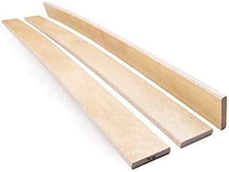 Pack of 10 Slats Birch Wood Sprung Bed Base Replacement Single Double 5 cm wide 740 mm Long