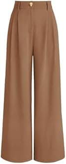 AUTOMET womens AUTOMET Wide Leg Dress Pants Modern