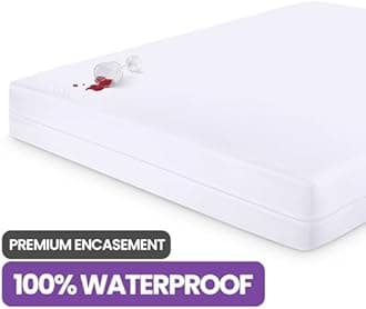 Utopia Bedding Premium Waterproof Mattress Encasement Cot Size (60 x 120 x 15 cm) Pack of 10, Zippered Mattress Protector, Bed Bug and Dust Mite Proof Mattress Cover, White