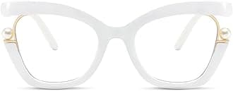 Oversized Cat Eye Reading Glasses for Women, Retro Stylish Blue Light Blocking Reader, Anti-fatigue Computer Glasses