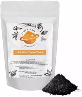 Activated Charcoal Powder Natural Food Grade Spice Planet® Free UK P&P UK (450g)