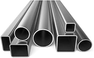 Stainless Steel Square Tubing Tube 25mm x 25mm x 2mm x 2800mm, 1" x 1" x 2/25" x 110.24" Long, 4 Pack 304 SS Square Tubings 2mm Thickness Polished Finished from Bopaodao