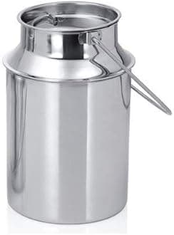 BHATI Stainless Steel Milk Can/Oil Can Silver Color (2 Liter)