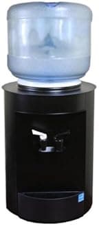 Celsius Countertop Bottled Water Cooler Powdercoated Black, Smooth Finish, Room Temperature & Cold