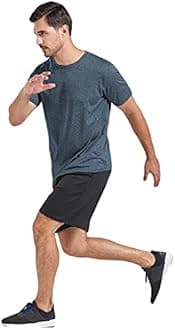 5 Pack Men's Dry Fit T Shirts, Athletic Running Gym Workout Short Sleeve Tee Shirts for Men