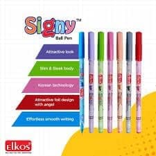 Elkos Signy Ball Pen (Pack Of 20 Pcs),Blue