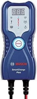 BOSCH Smart Charge-PLUS (Blue) Battery Charger/Maintainer : 6/12V; 3.8 A; For Passenger Vehicles, Classic Cars, Motorcycles, Boats, ATVs, Snowmobiles And Delivery Vehicles