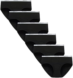 Demifill Teen Girls Period Panties Juniors First Period Starter Underwear Soft Briefs Pack of 6 Multipack