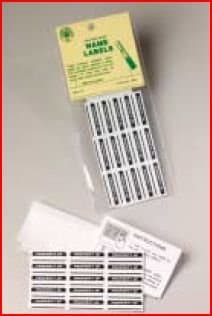 Weather Proof Golf Shaft Name Labels 15 ct Package