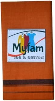 Myfam Kavi Mundu Cotton - Kavi Lungi Kerala - 1 No