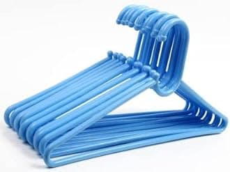 Plastic Clothes Hanger Set of 80 Clothes Hnager for Wardrobe Garments Hanging Blue