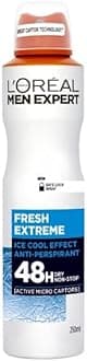 L'Oreal Men's Expert Fresh Extreme Deodorant with Ultra Absorbent Technology, 250 ml (Pack of 1)