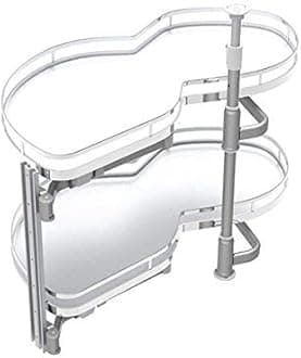 VADANIA Kitchen Cabinet Blind Corner Pullout Organizer, Swing Tray, Soft Close, 2 Tier, Right Handed