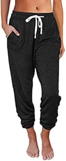 AUTOMET Baggy Sweatpants for Women with Pockets-Lounge Pajams Pants