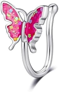 RUVEE Nose & Ear Clip Gold Plated Pin Non Pierced Just Press for Women & Girls