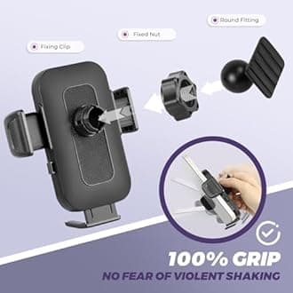 33-Inch Car Phone Holder Mount Compatible With Cadillac Lyriq 24-25(Luxury/Sport/Tech Protective),CT5 25(V&V Blackwing),XT4 24-25 (Luxury/Premium Luxury/Sport) Accessories Custom Screen 360°Adjustable