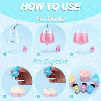 Edible Glitter - Luster Dust Edible for Cocktail Food Grade Drink Glitter for Cake Decorations, Easter Eggs, Baking, Macarons, Strawberries - 5g/Bottle (Gold)