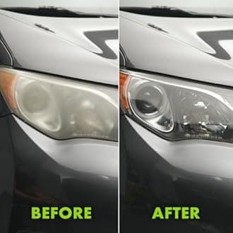 Rust-Oleum 381403 WIPE NEW Clear Lens Headlight Restore Polish to Clean, Clarify and Protect (237ml per Bottle)
