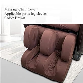 Brown,lower body, Shiatsu Massage Chair Cover Fitted, Universal Stretch Portable Massage Chair Full Body Cover, Single Recliner Chair Removable Shield Dustproof Cover