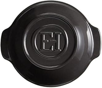 Emile Henry Made In France Flame Potato Pot, 9.5", Charcoal