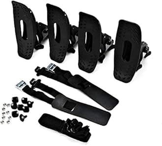 AUXMART Kayak Roof Racks Universal Saddles Kayak Carrier Mount Roof Top Mounted on Roof Racks for Canoe Boat Paddle Board Surfboard Car SUV Crossbar