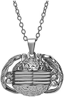 Photo Wings Necklace Pendant Personalized Custom Photo Ball Choker Necklace Locket Pictures Frame 4 Four for Women Girls Graduation Jewelry