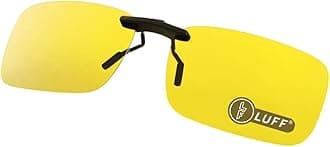 Clip On Night Driving Glasses – HD Polarized Yellow Lens for Prescription Glasses, Anti-Glare, UV400 Protection