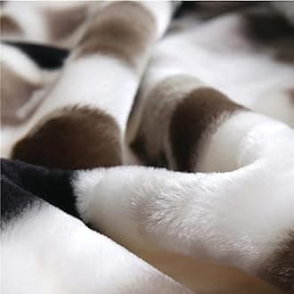Fleece Blanket Quee King Size,Plush Korean Mink Blanket,4Kg - 2 Plyprinted Heavy Blanket for Winter - Ultra Soft Microfiber Sofa Fleece Blankets,A,150x200cm2kg(59x79In4.4LB)