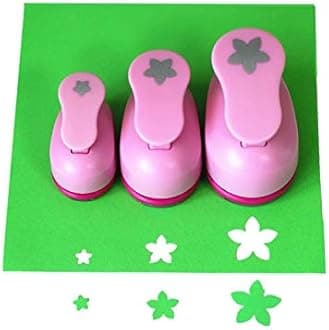 CADY Crafts Punch Set 8mm 15mm 25mm Paper Punches 3pcs/Set (Petal)