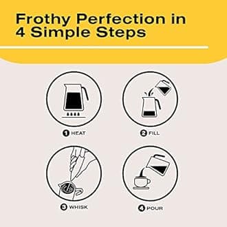 Bean Envy Milk Frother for Coffee-Handheld Battery-Operated Electric Milk and Coffee Frother,Mini Electric Drink Mixer,Foamer&Frother with Stand for Coffee,Lattes,Hot Chocolates and Shakes-Pink