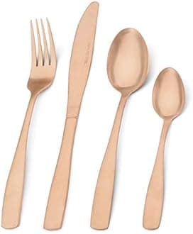 16-piece copper cutlery set