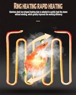 Commercial Food Bread Buns Steaming Steamer, Four-Hole Electric Steamed Buns Machine For Home Store Buffet Restaurant - 30-110℃ Temperature, Dry Boiling Alarm