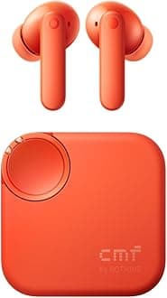 CMF Buds 2 Wireless Earbuds, 2025New Bluetooth Headphones with 48dB Hybrid ANC, Ultra Bass Technology Active Noise Cancellation Earphones, 55H Playtime, 6HD Mics, ChatGPT Integration Light Orange