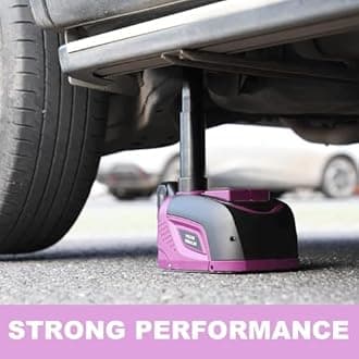 JANVITHA DC 12V Electric Hydraulic Cordless Car Jack with Remote Operated and Battery Powered Tire Inflator and LED Light Car Tyre Kit |Weight Capacity 5 Ton |JCJC5T (Height Upto 17.7 Inches)