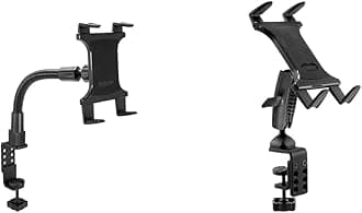 ARKON TAB086-12 Heavy Duty Tablet Clamp Mount with 12 inch Neck & Tablet Clamp Mount for Tripods Carts Tables Desks for iPad Air 2 iPad 4 3 2 iPad Pro Retail Black