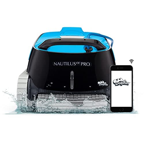 Dolphin Nautilus CC Pro Wi-Fi Automatic Robotic Pool Vacuum Cleaner, Wall Climbing, Waterline Scrubber Brush, Ideal for In-Ground Pools up to 50 FT in Length
