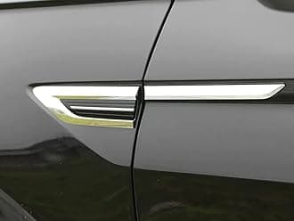 Car Accessories for Tiguan 2017 2018 2019 2020 2021 Side Wing Fender Emblem Badge Stickers Cover Trim Decoration (Silver)