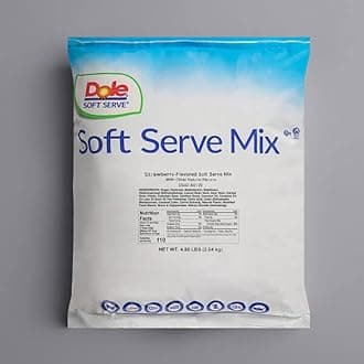 Soft Serve Mix, Lactose Free, Dairy free, Vegan, Gluten Free, 4.4 lb Bag By Magic Market (Strawberry)