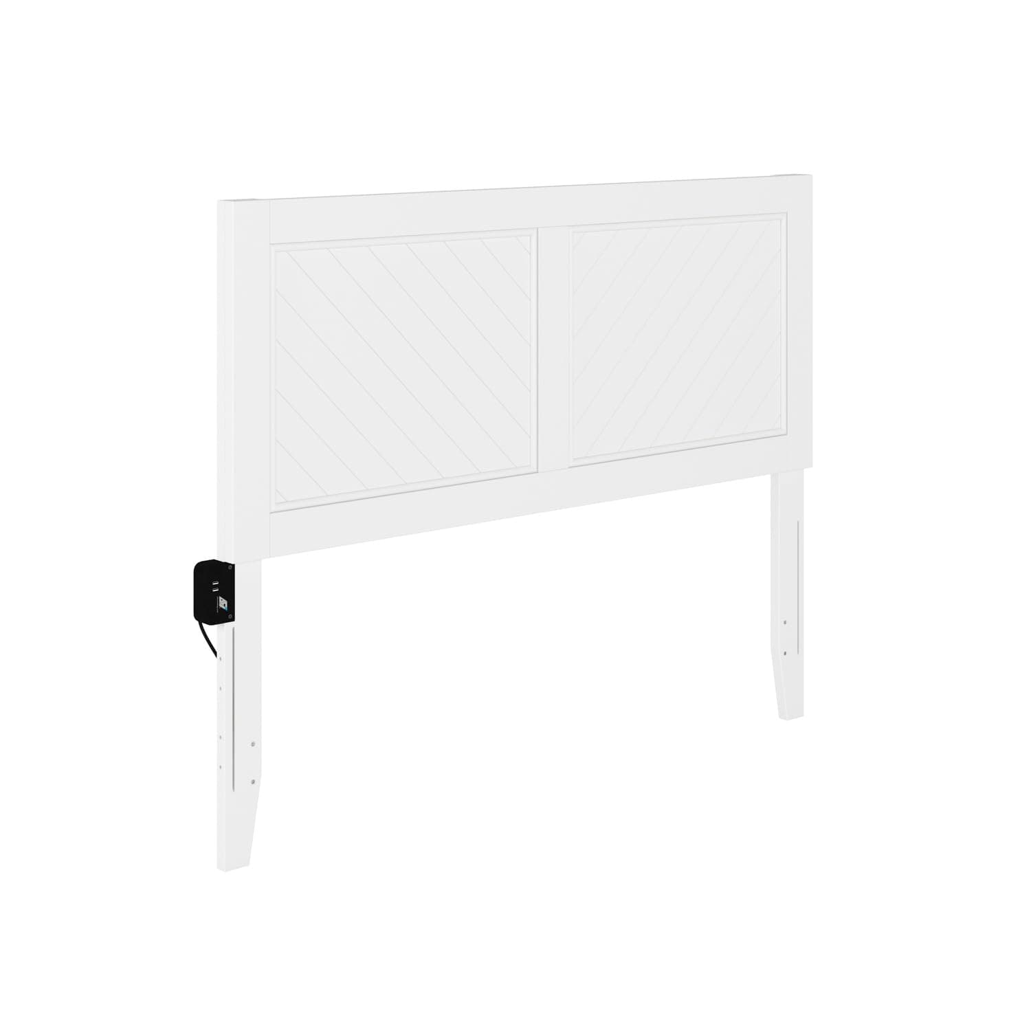 AFI Canyon Solid Wood Rustic Farmhouse Headboard, Full, White