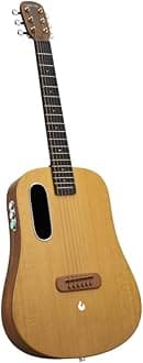 ME Air Electro-Acoustic Guitar, Ultra Thin Light Spruce Top, Magnetic Pickup, Onboard Effects, Honeycomb Bionic Structure, 6 Steel Strings for All Players